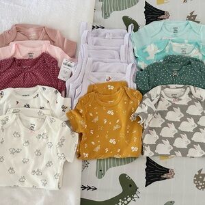 NWT Bundle of 14 Baby Girl Onesies